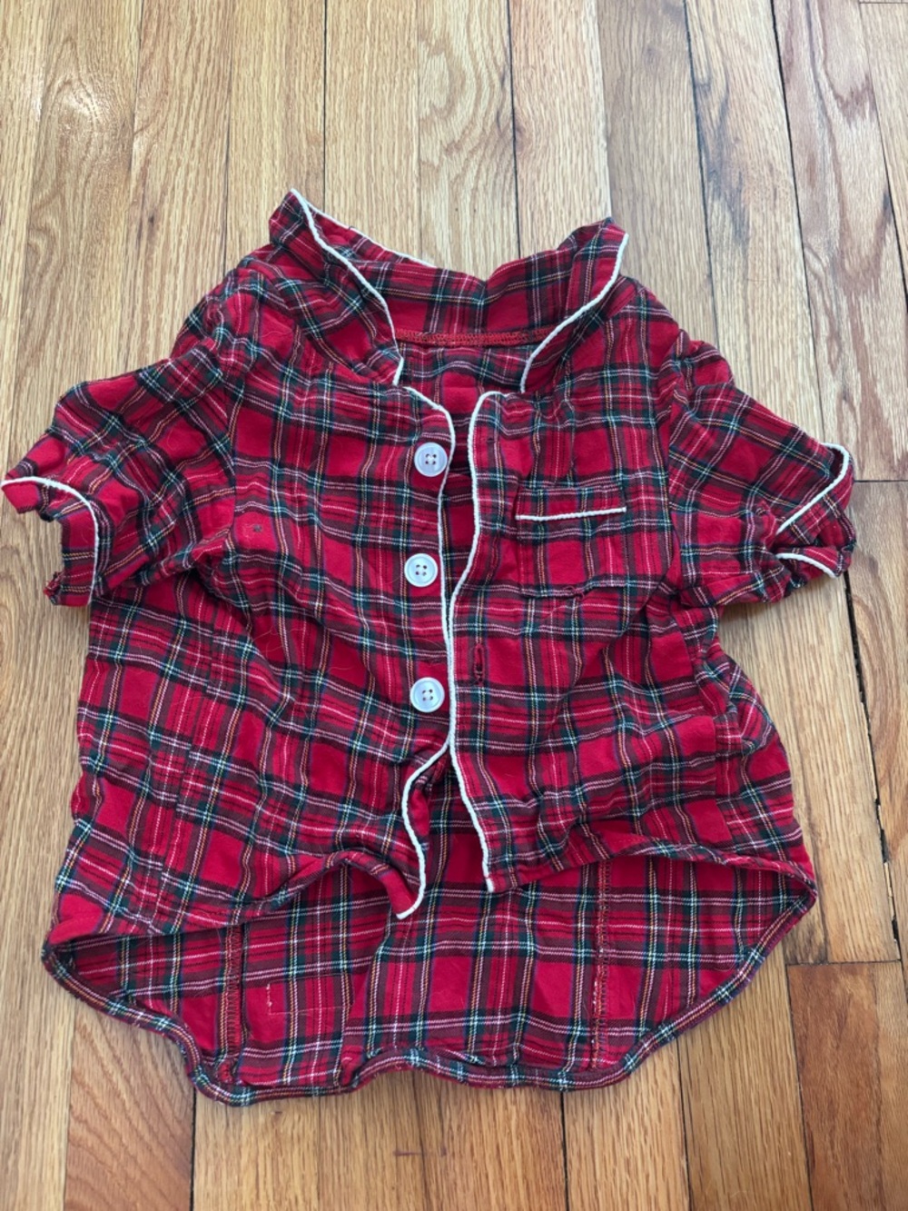 Lucy And Co Dog Pajamas Christmas Tartan Plaid XL